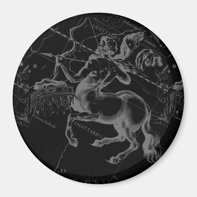 Sagittarius Constellation Hevelius circa 1690 Magnet (Front)