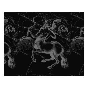 Sagittarius Constellation Hevelius circa 1690 Photo Print