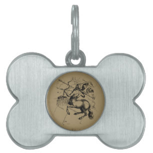 Sagittarius Constellation Map by Hevelius Pet Name Tag