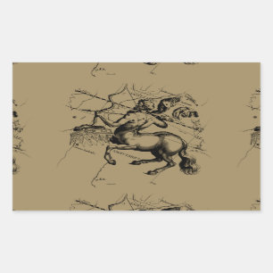 Sagittarius Constellation Map Engraving Hevelius Sticker