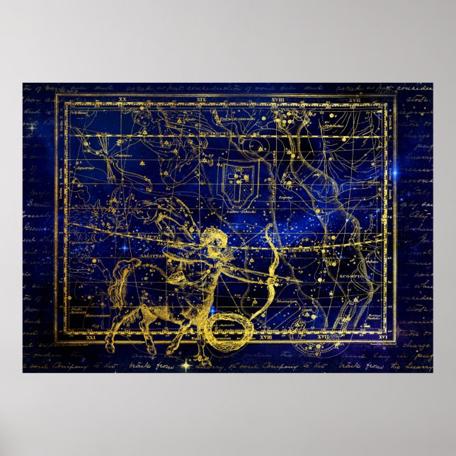 sagittarius constellation poster (Front)
