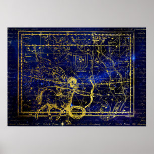  sagittarius constellation poster