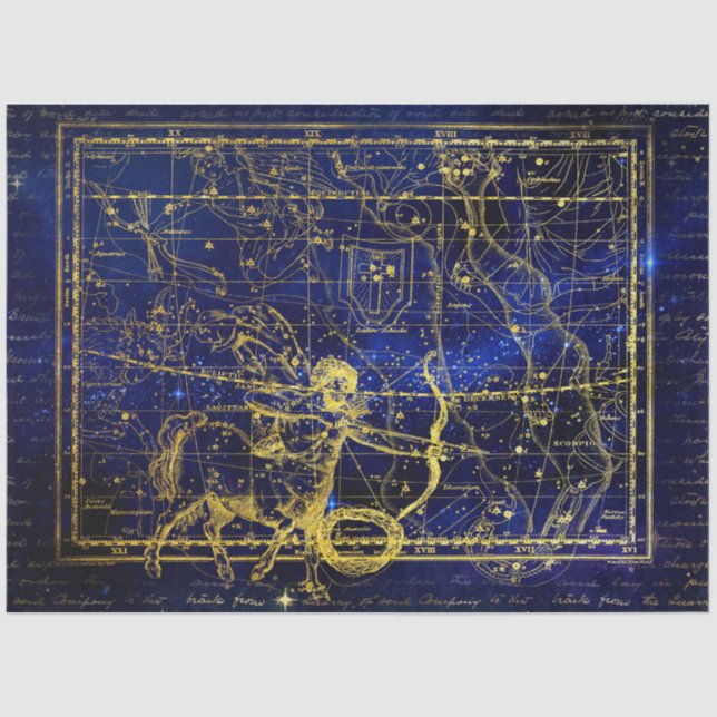 sagittarius constellation tissue paper (Front)