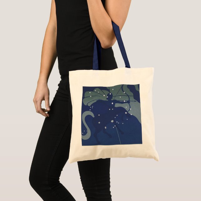 Sagittarius Constellation Vintage Zodiac Astrology Tote Bag (Front (Product))