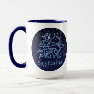 Sagittarius Constellation & Zodiac Sign with Stars Mug