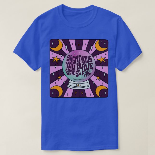 Sagittarius Crystal Ball T-Shirt (Design Front)