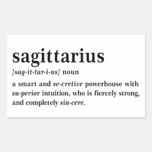 Sagittarius Definition Aesthetic Astrology Gift Sticker