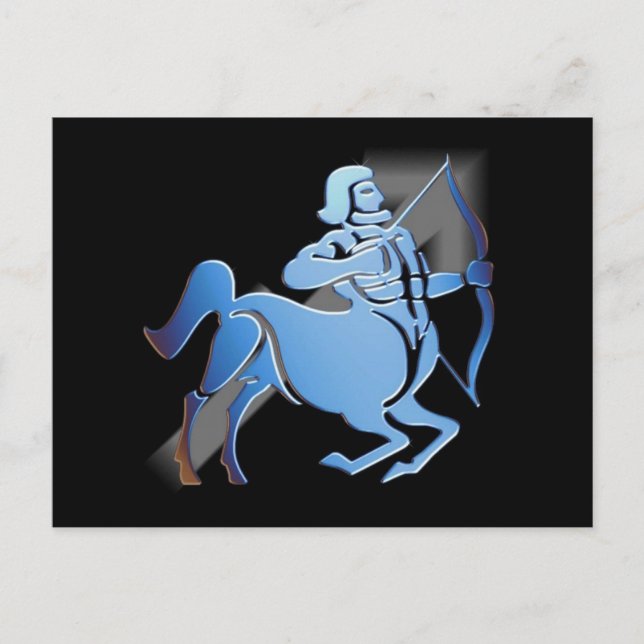 Sagittarius - Designer Zodiac Postcard (Front)