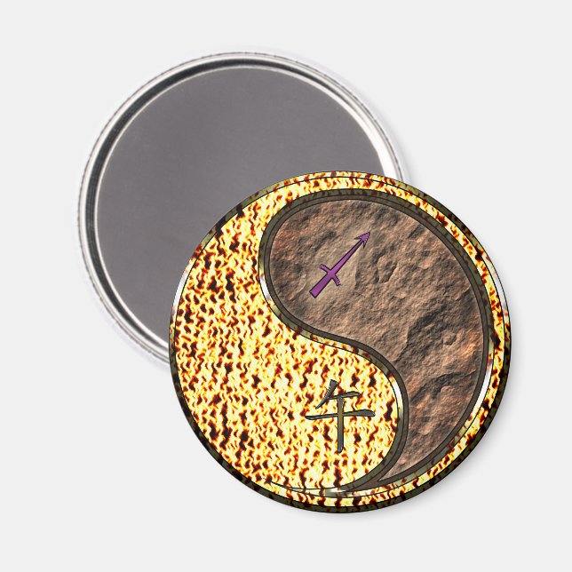 Sagittarius & Earth Horse Magnet (Front/Back)
