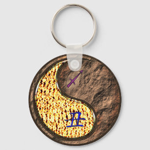 Sagittarius & Earth Ox Keychain