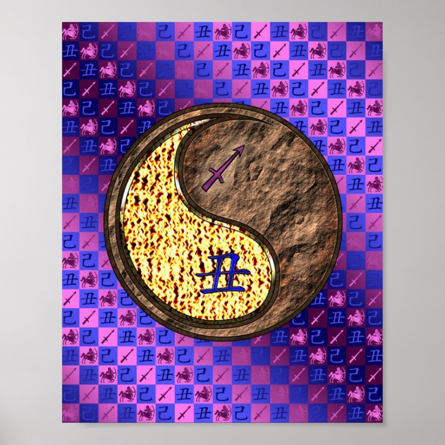 Sagittarius & Earth Ox Poster (Front)