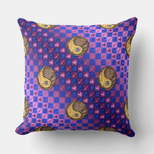 Sagittarius & Earth Ox Throw Pillow