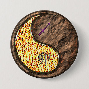 Sagittarius & Earth Rabbit 3 Inch Round Button