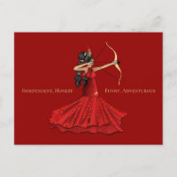 Sagittarius Female Goddess - Red 