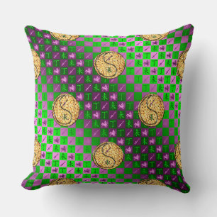 Sagittarius & Fire Goat Throw Pillow