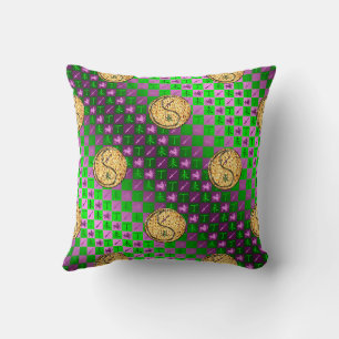 Sagittarius & Fire Goat Throw Pillow