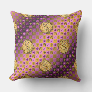 Sagittarius & Fire Horse Throw Pillow