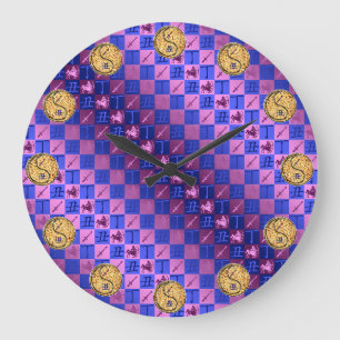 Sagittarius & Fire Ox Large Clock