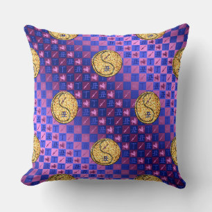 Sagittarius & Fire Ox Throw Pillow