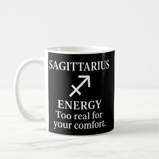 Sagittarius Fire Sign Zodiac Mug (Gauche)