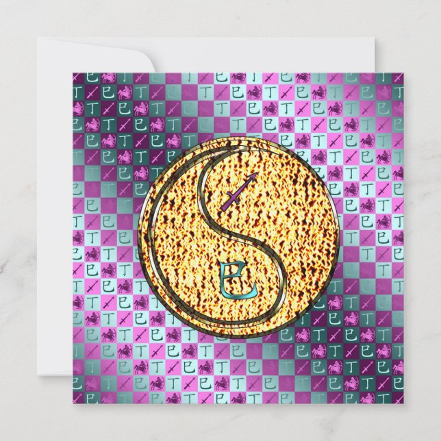 Sagittarius & Fire Snake Card (Front)