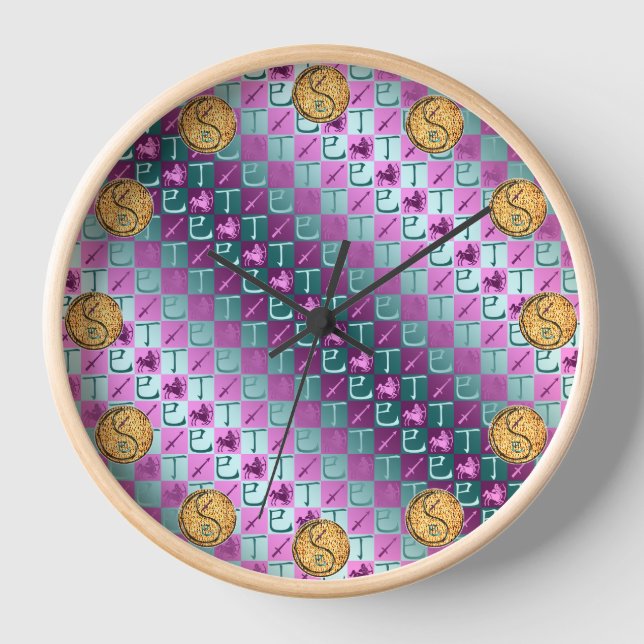 Sagittarius & Fire Snake Clock (Front)