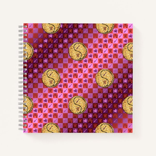 Sagittarius & Fire Tiger Notebook (Front)