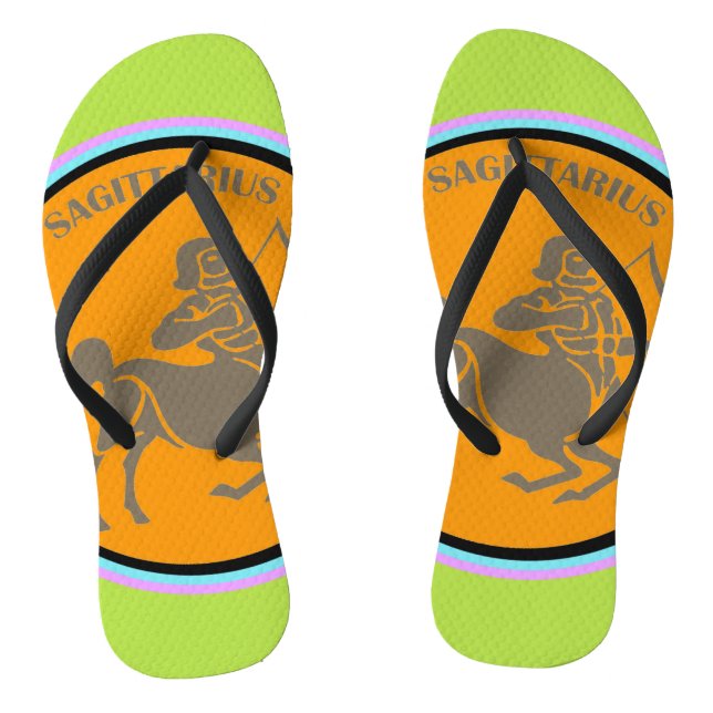 Sagittarius Flip Flops (Footbed)