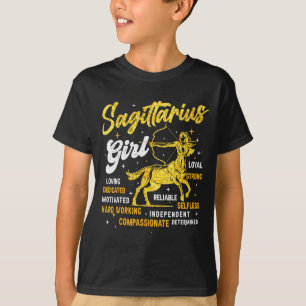 Sagittarius Girl Queen Woman November Birthday T-Shirt