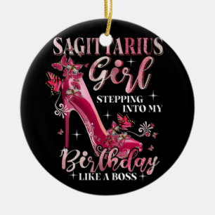 Sagittarius Girl Stepping Into My Birthday Like A Ceramic Ornament