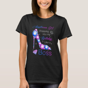 Sagittarius Girl Stepping Into My Birthday Like A T-Shirt