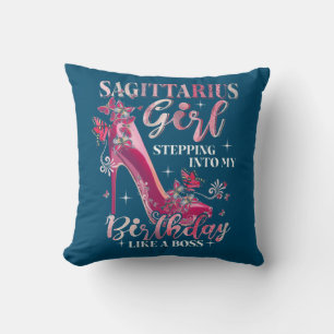 Sagittarius Girl Stepping Into My Birthday Like A Throw Pillow