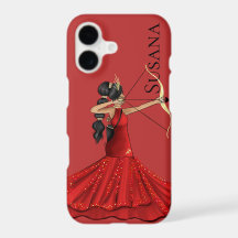 Sagittarius Goddess With Bow and Arrow Custom Name