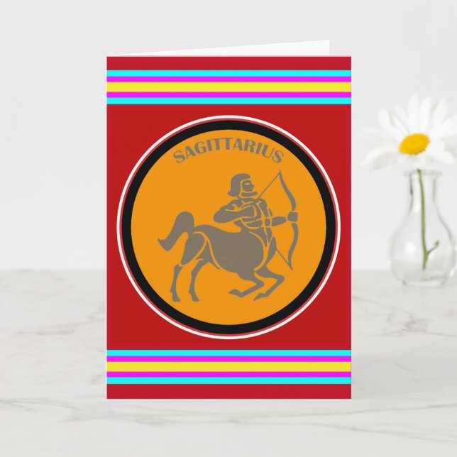 Sagittarius Greeting Card (Small Plant)