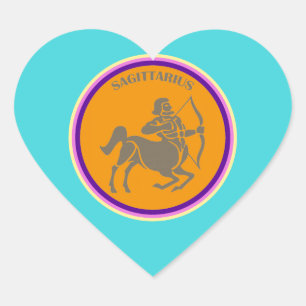 Sagittarius Heart Sticker