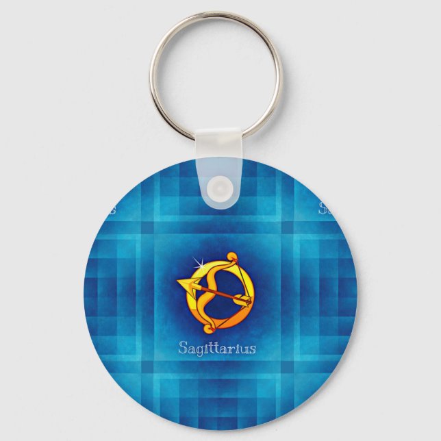 sagittarius horoscope keychain (Front)