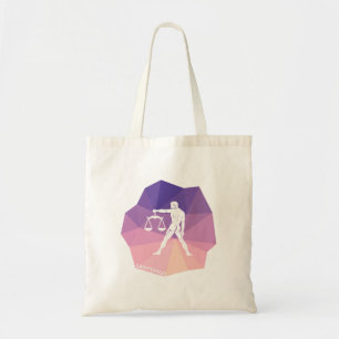 Sagittarius horoscope sign violet modern tote bag. bag