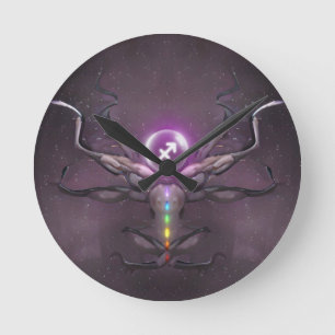 Sagittarius Horoscope Sign Wall Clock