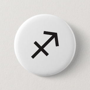 SAGITTARIUS, HOROSCOPE SYMBOL 2 INCH ROUND BUTTON