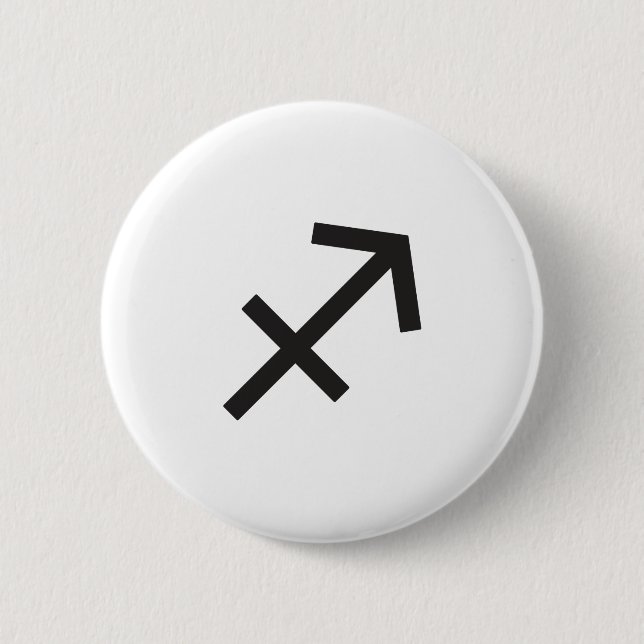 SAGITTARIUS, HOROSCOPE SYMBOL 2 INCH ROUND BUTTON (Front)