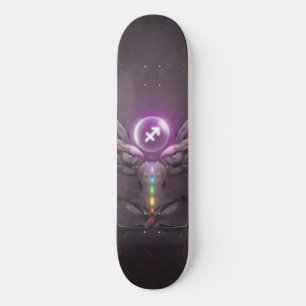 Sagittarius Horoscope Symbols Skate Board 