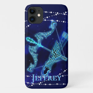Sagittarius in Dark Blue II iPhone 11 Case