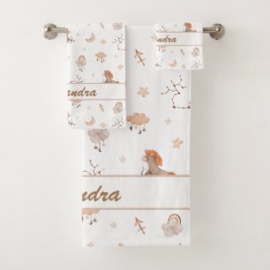 Sagittarius Kid Cute & Cozy for Little Archers Bath Towel Set