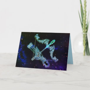 sagittarius l'archer zodiac carte de voeux