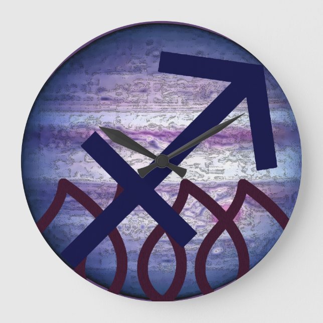 Sagittarius Large Clock (Front)