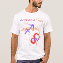 Sagittarius Leo Couple Zodiac T-Shirt