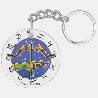 Sagittarius & Leo Zodiac Acrylic Keychain