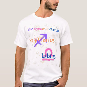 Sagittarius Libra Couple Zodiac T-Shirt