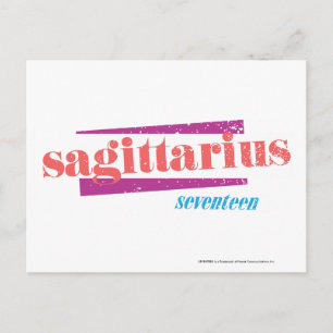 Sagittarius LtPink Postcard