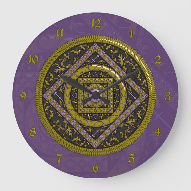 Sagittarius Mandala Clock (Front)